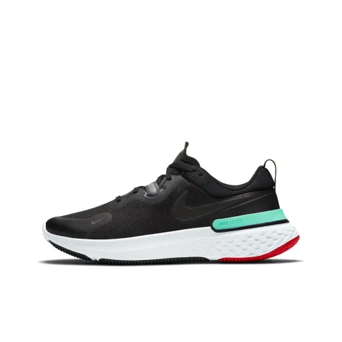 Nike React Miler 1 Амортизаторы Slip-resistant Низкий топ Марафон Беговые кроссовки Unisex Черный Зеленый Красный