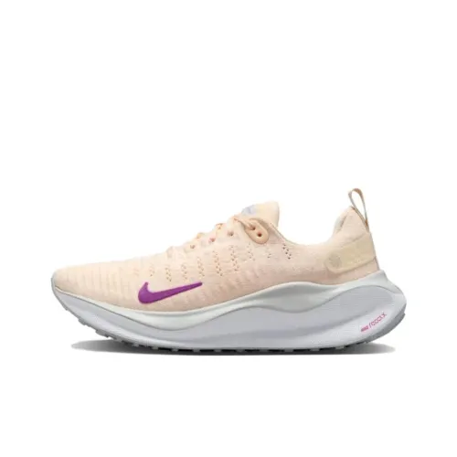 Nike Reactx Infinity 4 Low Топ Беговые кроссовки Женские Бежевый