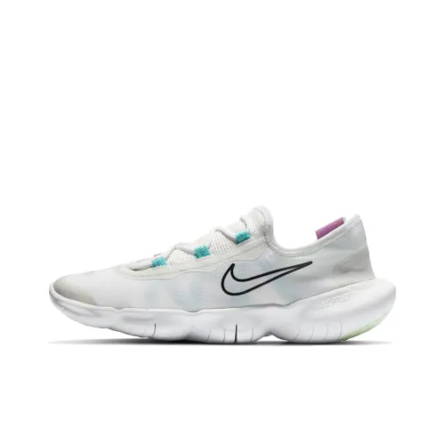 Nike Free Rn 5,0 Амортизаторы Slip-resistant Низкий топ Повседневные беговые кроссовки Мужские Белый Синий