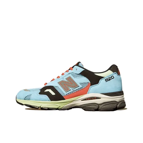 New Balance NB 920 Амортизация Устойчивость к истиранию Баланс Легкий Низкий Топ Беговые кроссовки Мужские Синий Черный Сделано в Великобритании