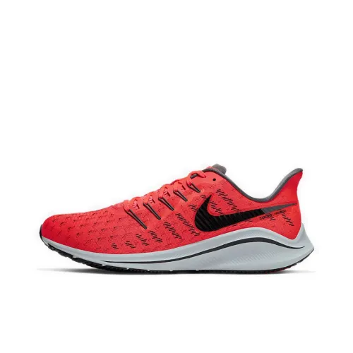 Nike Air Zoom Vomero 14 Амортизаторы Slip-resistant Abrasion-resistant Низкий топ Беговые кроссовки Мужские Красный Черный