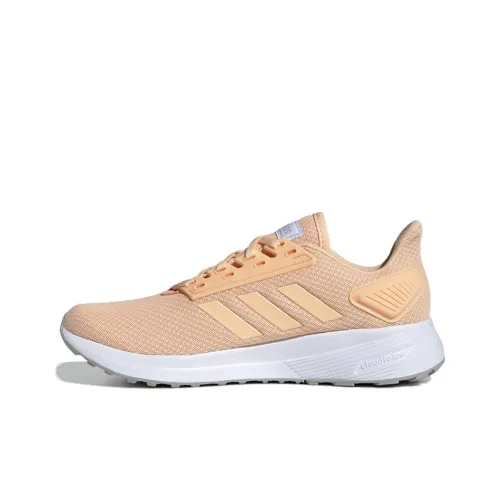 Adidas Duramo 9 Slip-on Низкий Топ Повседневные Беговые Кроссовки Женские Оранжевые Белые