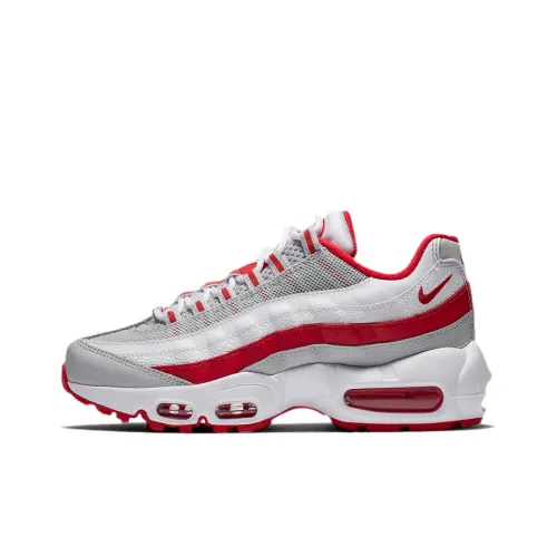 Nike Air Max 95 Low Беговые кроссовки Женские Серый Белый Красный