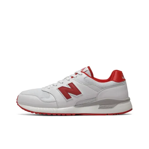 New Balance NB 570 Амортизация Низкий Топ Беговые кроссовки Унисекс Белый Красный
