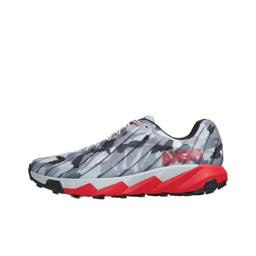 HOKA ONE ONE Torrent X Xterra Low Топ Беговые кроссовки Мужской Камуфляжный красный