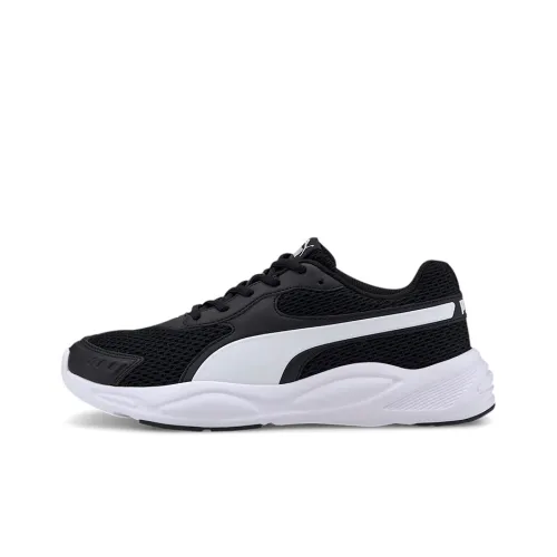 PUMA 90s Runner Slip-Resistant Дышащий Lightweight Низкий Топ Марафон Беговые кроссовки Унисекс Черный