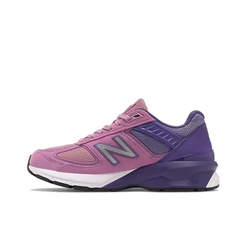 New Balance NB 990 V5 Low Топ Повседневные Беговые Кроссовки Женские Розовые Фиолетовые