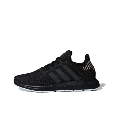 Adidas Originals Swift Run Амортизация Низкий Топ Беговые Кроссовки Женские Черные