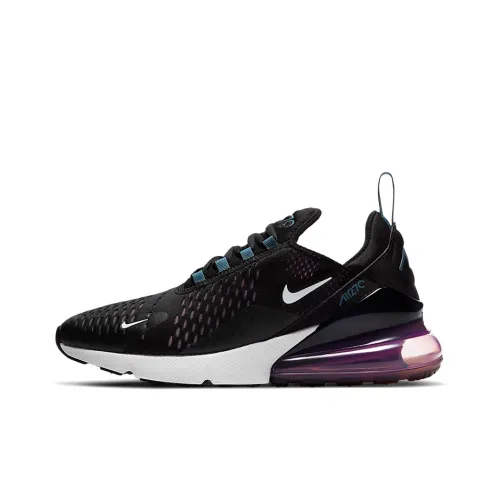 Nike Air Max 270 Low Беговые кроссовки Женские Черные Фиолетовые