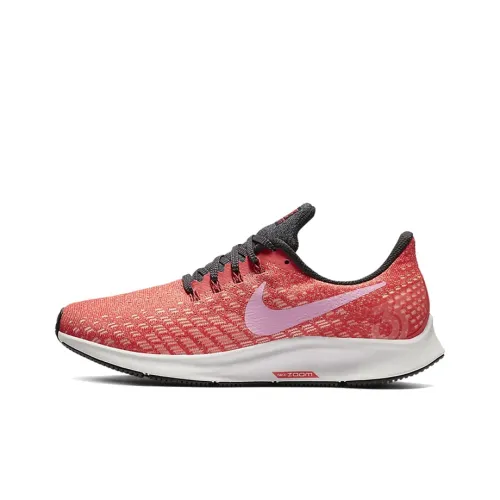 Nike Air Zoom Pegasus 35 Non Slip Легкий Низкий Топ Беговые кроссовки Женские Мягкий Красный