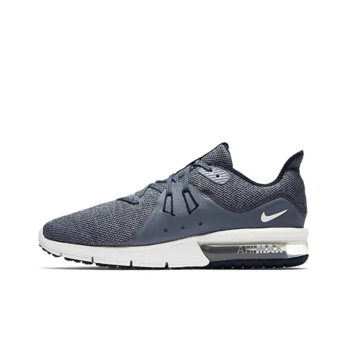 Nike Air Max Sequent Low Топ Повседневные Беговые Кроссовки Мужские Серый Белый