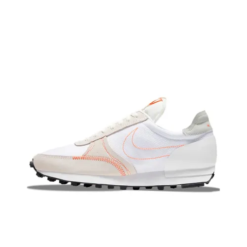 Nike Daybreak Type Амортизирующие шоки Slip-resistant Низкий топ Повседневные беговые кроссовки Женские Белый Апельсин