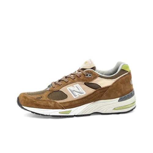 New Balance NB 991 Low Топ Повседневные Беговые Кроссовки Мужские Коричневые