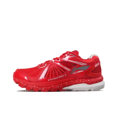 LINING Furious Rider 3 Амортизация Низкий Топ Беговые Кроссовки Женские Красный