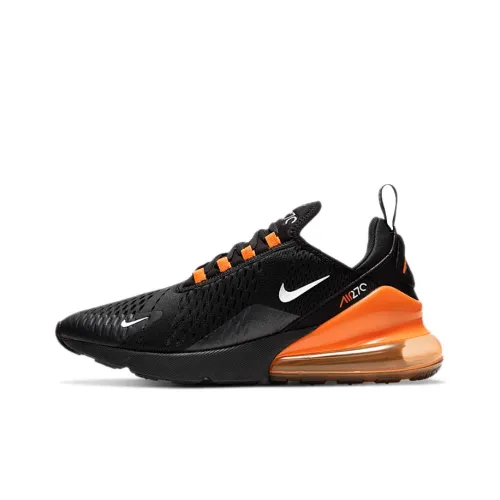 Nike Air Max 270 Low Беговые кроссовки Мужские Черные и Оранжевые