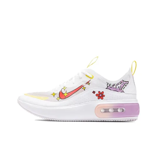 Nike Air Max DIA Low Беговые кроссовки Женские Белые Желтые