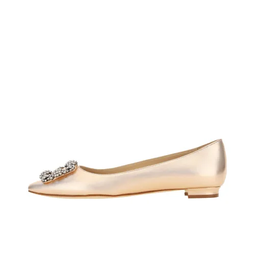 MANOLO BLAHNIK Hangisi Женские повседневные туфли Женские Бежевый