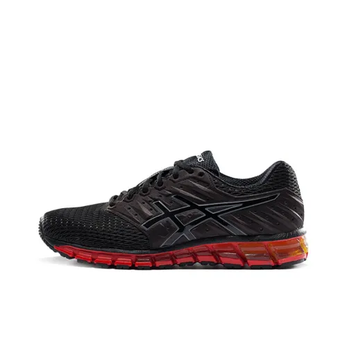 Asics Gel Quantum 180 2 Low Топ Беговые кроссовки Мужские Черные Красные