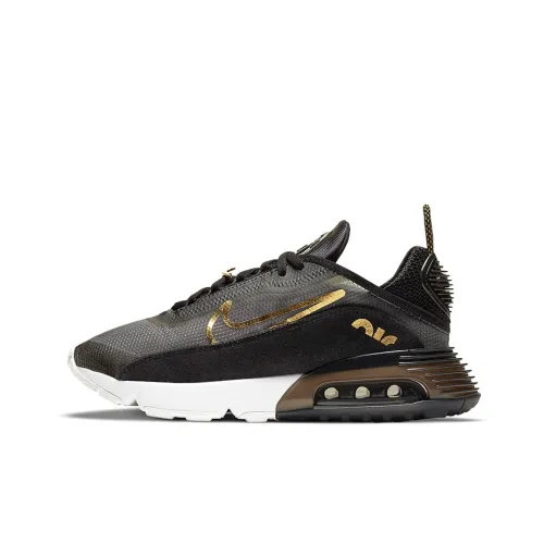 Nike Air Max 2090 Low Топ Повседневные Беговые Кроссовки Женские Черный Золото