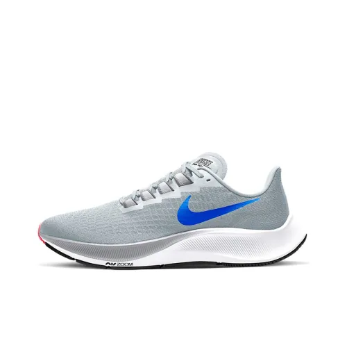 Nike Pegasus 37 Low Топ Воздух Zoom Повседневный Беговые кроссовки Мужской Серый красный синий