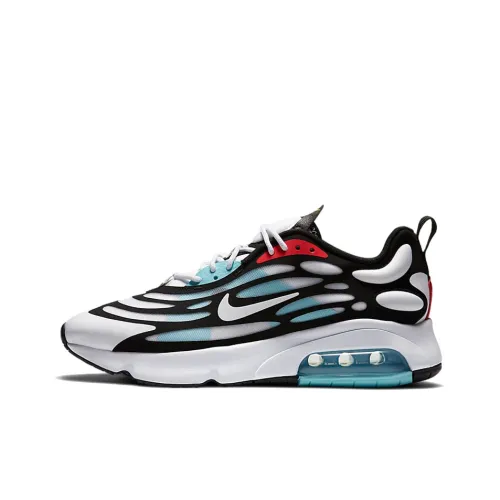 Nike Air Max Exosense Low Топ Air Cushion Марафон Беговые кроссовки Мужской Черный Белый Синий