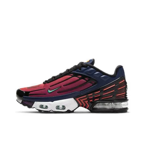 Nike Air Max Plus 3 Амортизация Низкий Топ Беговые Кроссовки Женские Синий Красный