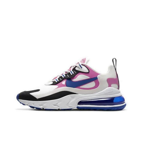 Nike Air Max 270 Low Топ Air Cushion Беговые кроссовки Женские Белый Синий Розовый
