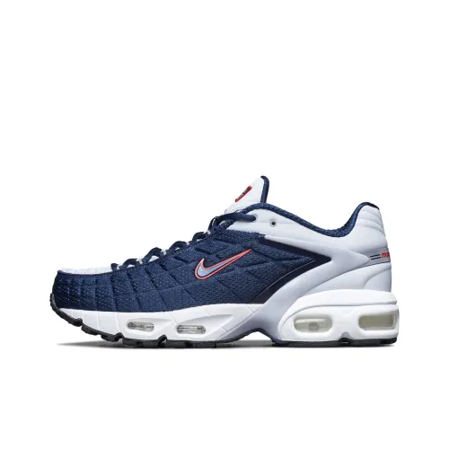 Nike Air Max Tailwind Low Топ Air Cushion Беговые кроссовки Мужские Белый Синий