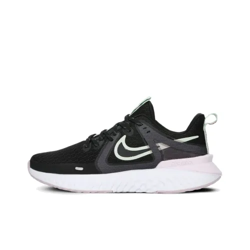 Nike Legend React 2 Low Топ Повседневные Беговые Кроссовки Женские Черные Розовые