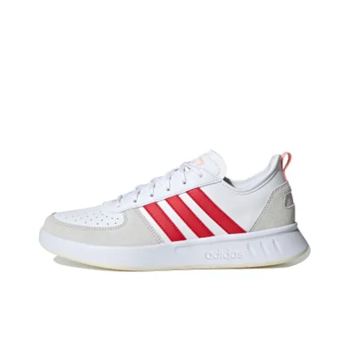Adidas Court80s Low Беговые кроссовки Женские Белые Красно-серые