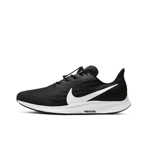 Nike Pegasus 36 Амортизаторы Slip-resistant устойчивые к истиранию дышащие низкий топ кроссовки для бега на длинные дистанции мужские черные