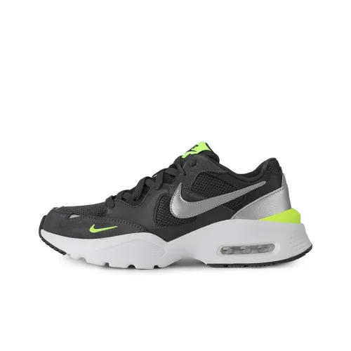 Nike Air Max Fusion Low Топ Air Cushion Повседневные Беговые Кроссовки Мужские Черные Зеленые
