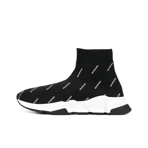 Balenciaga Speed High Топ Беговые кроссовки Женские Черный