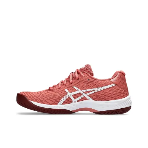 Asics Gel Game 9 'Light Granate' Амортизация и Дышащие Низкие Кроссовки для Тениса Женские Красный Белый