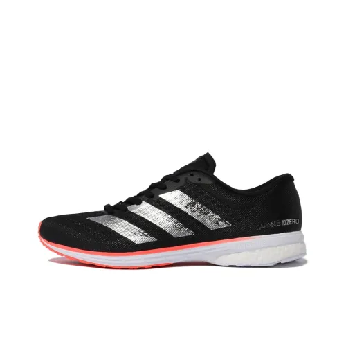 Adidas Adizero Japan 5 Slip-Resistant Abrasion-Resistant Breathable Low-Top Running Shoes Men's Black Orange