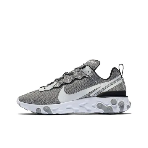 Nike React Element 55 'Safari Pack' Низкие Беговые Кроссовки Унисекс Серый Белый