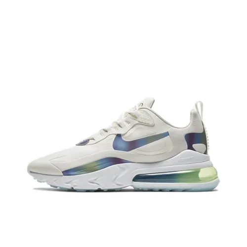 Nike Air Max 270 Дышащий и Легкий Низкий Топ Беговые кроссовки Унисекс Белый Зеленый