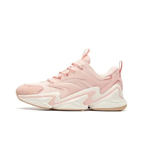 ANTA Легкий Низкий Топ Беговые Кроссовки Женские Розовый Белый Девчачий Сердце