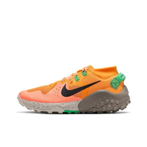 Nike Wildhorse 6 Амортизирующие низкие беговые кроссовки с противоскользящим эффектом мужские розовые оранжевые и зеленые