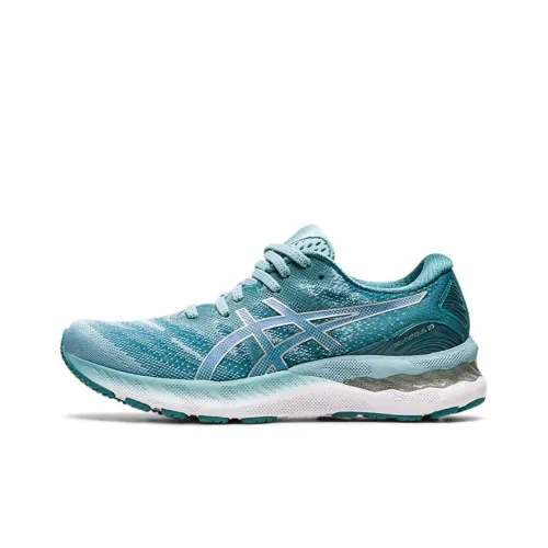 Asics Gel Nimbus 23 Low Топ Тренировочные Беговые Кроссовки Женские Синие