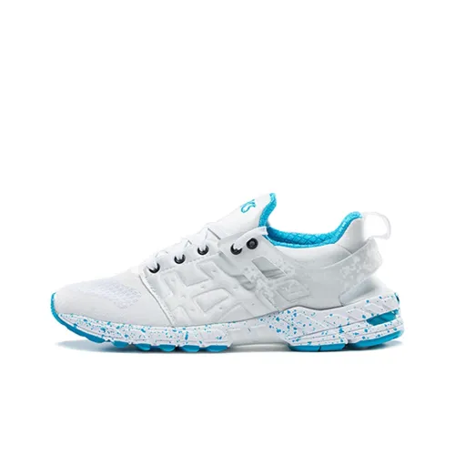 Asics GT Ds Амортизация и Дышащий Низкий Топ Марафон Беговые кроссовки Женские Белые Синие