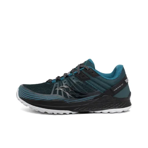 Saucony Mad River TR Амортизация Противоскользящий Устойчивый к истиранию Легкий Низкий Топ Беговые кроссовки Мужские