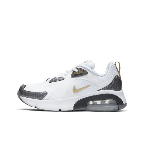 Nike Air Max 200 Low Топ Air Cushion Марафон Беговые кроссовки GS Белый