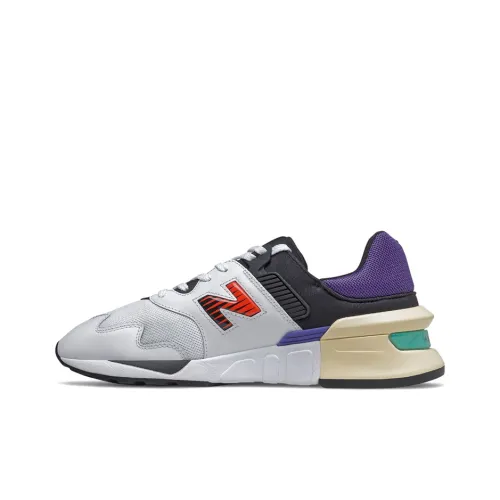New Balance NB 997 Амортизация Покрытие Низкий Верх Беговые Кроссовки Мужские Белый Фиолетовый