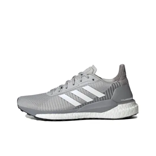 Adidas Solarglide St 19 Дышащие Низкие Беговые Кроссовки Женские Серые