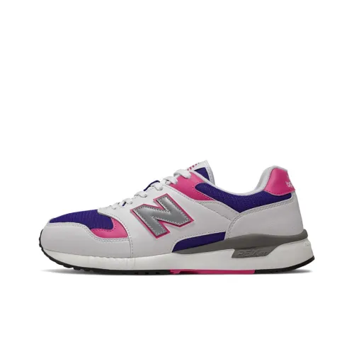 New Balance NB 570 Амортизация Низкий Топ Беговые кроссовки Унисекс Белый Розовый Синий