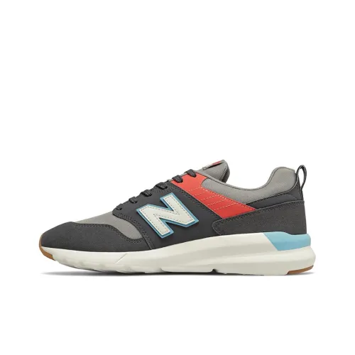 New Balance NB 009 Амортизация Дышащий And Широкий Низкий Топ Беговые кроссовки Мужские Серый Белый Красный