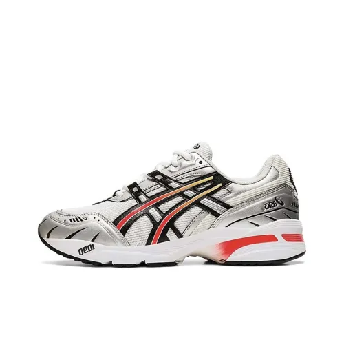 Asics Gel 1090 V1 Амортизация Легкий Низкий Топ Беговые кроссовки Унисекс Серебряный Красный