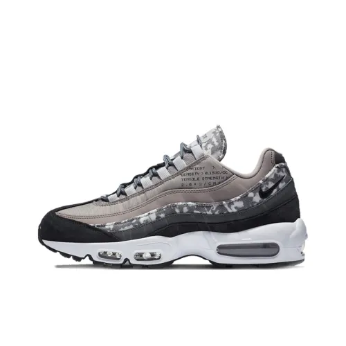 Nike Air Max 95 Low Топ Повседневные Беговые Кроссовки Мужские Черные Коричневые