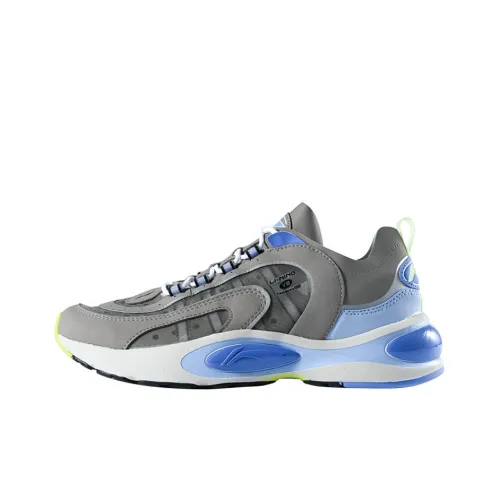 LINING V8 Low Топ Беговые кроссовки Мужские Серый Синий